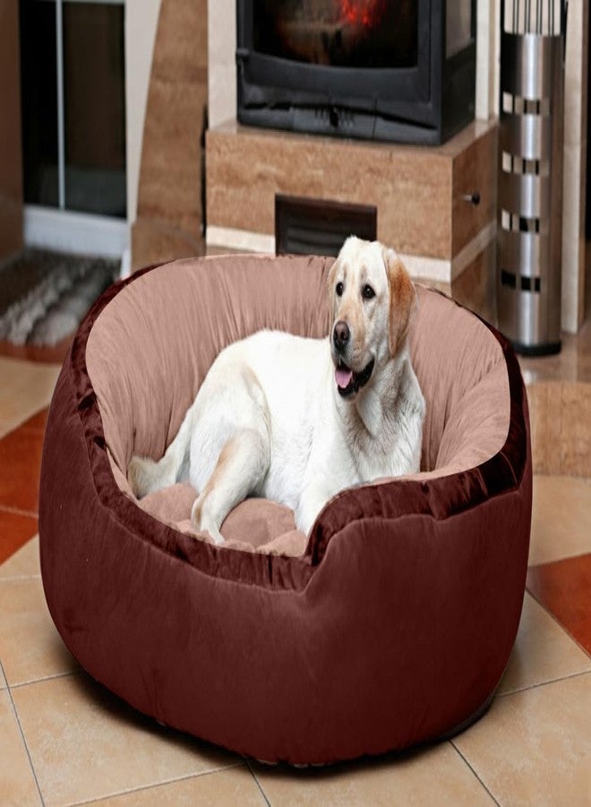 DRILLY First Class Fur 4XL Dog Bed for Extra Large Dogs Washable-Orthopedic Big Dog Beds | Big Breed | | Giant Human Dog Bed__, (4XL) - Image 1